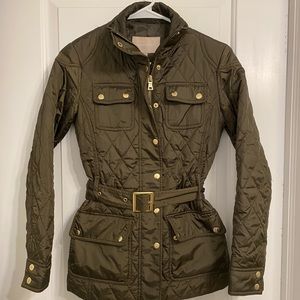 XS - Banana Republic Factory Quilted Utility Style Jacket in green/olive